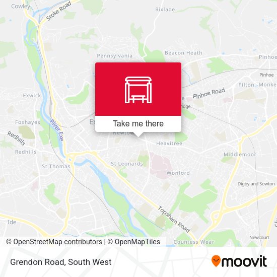 Grendon Road map