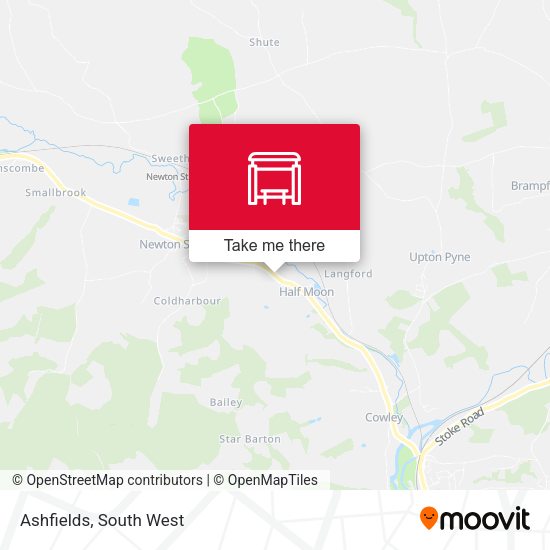 Ashfields map