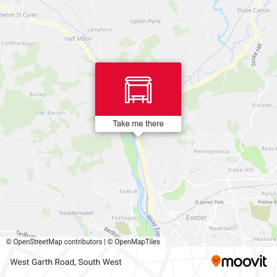 West Garth Road map