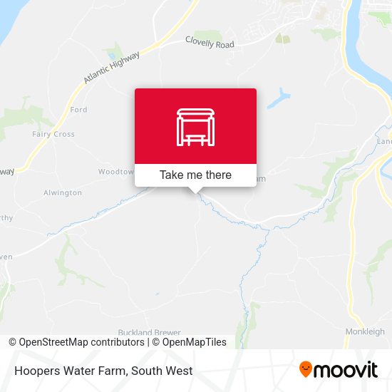 Hoopers Water Farm map