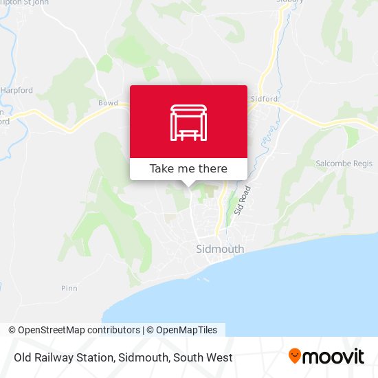 Old Railway Station, Sidmouth map