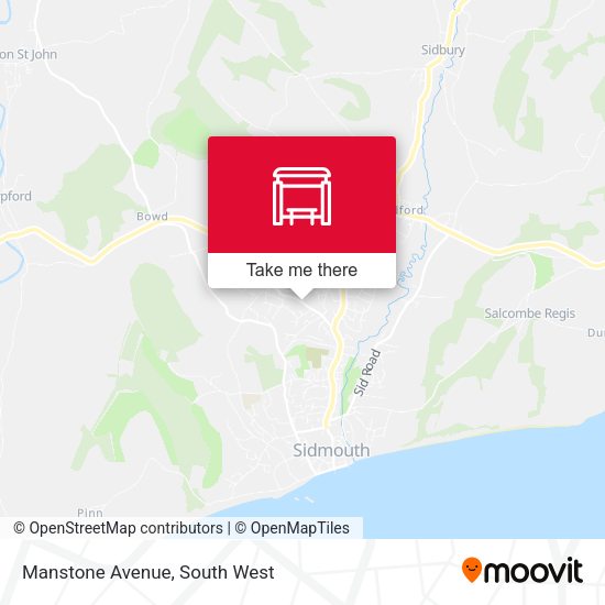 Manstone Avenue map