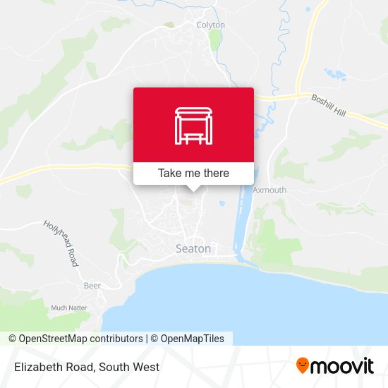 Elizabeth Road map