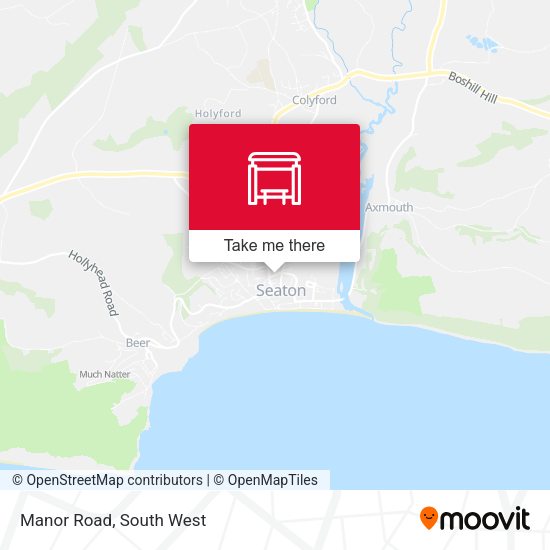 Manor Road map