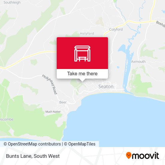 Bunts Lane map