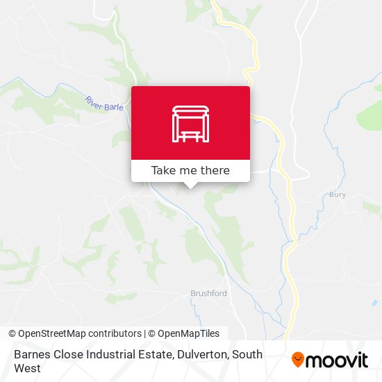 Barnes Close Industrial Estate, Dulverton map