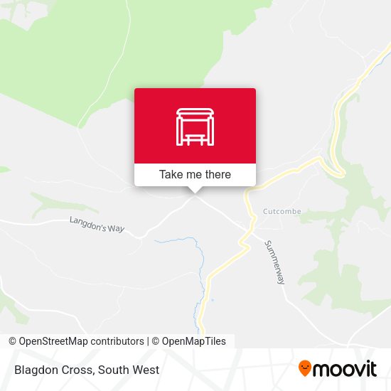 Blagdon Cross map