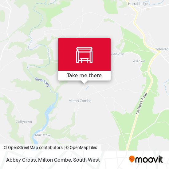 Abbey Cross, Milton Combe map