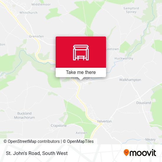 St. John's Road map