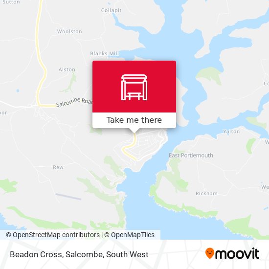 Beadon Cross, Salcombe map