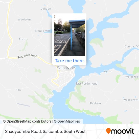 Shadycombe Road, Salcombe map