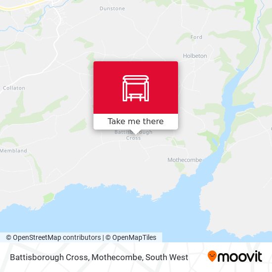 Battisborough Cross, Mothecombe map