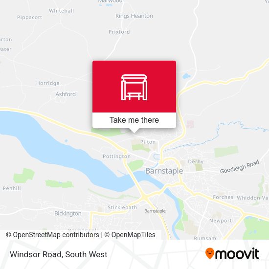 Windsor Road map