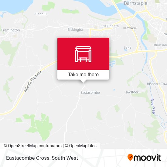 Eastacombe Cross map