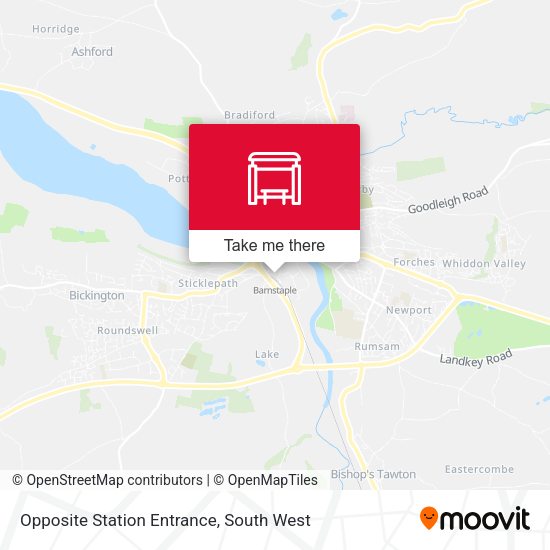 Opposite Station Entrance map