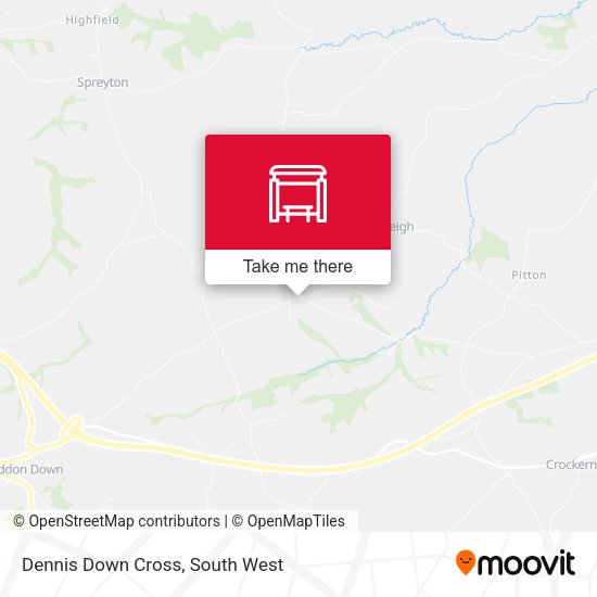 Dennis Down Cross map
