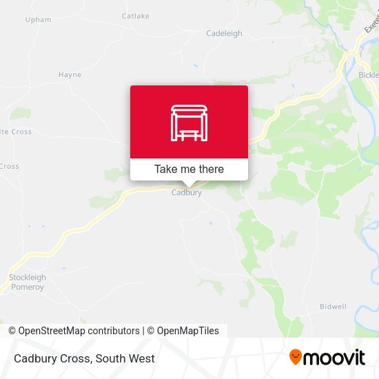 Cadbury Cross map