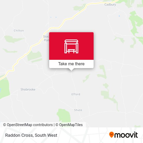 Raddon Cross map