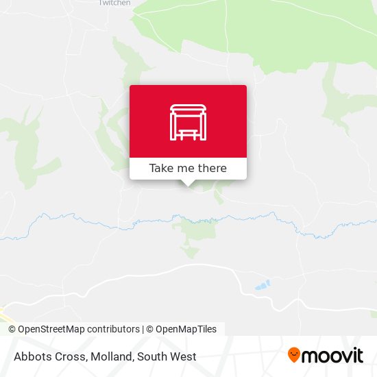 Abbots Cross, Molland map