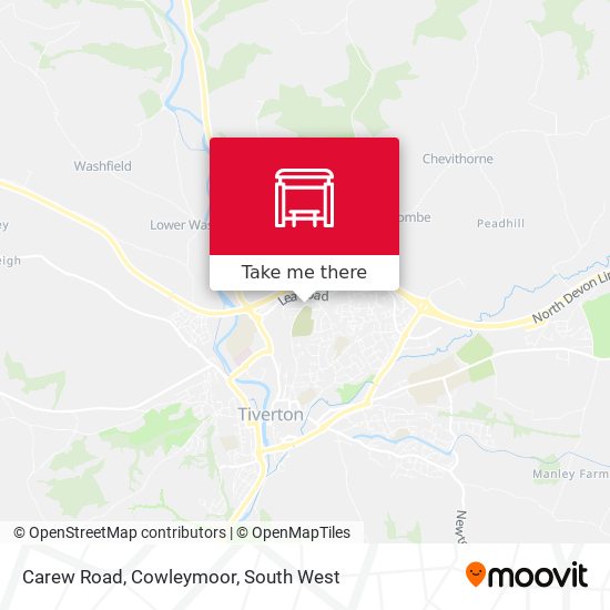 Carew Road, Cowleymoor map