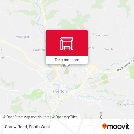 Carew Road map