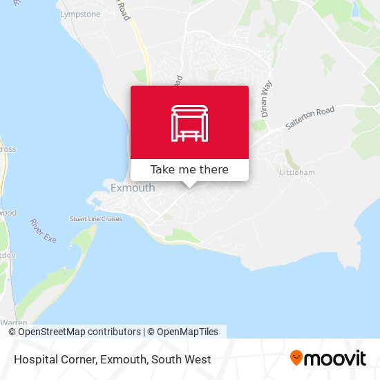 Hospital Corner, Exmouth map