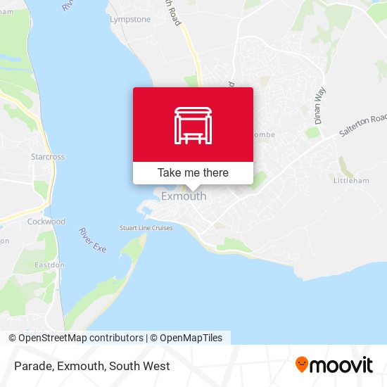 Parade, Exmouth map