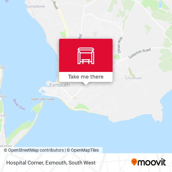Hospital Corner, Exmouth map