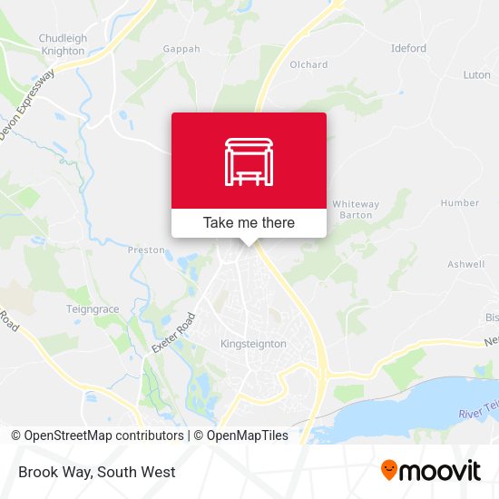 Brook Way map