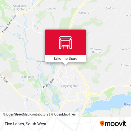 Five Lanes map