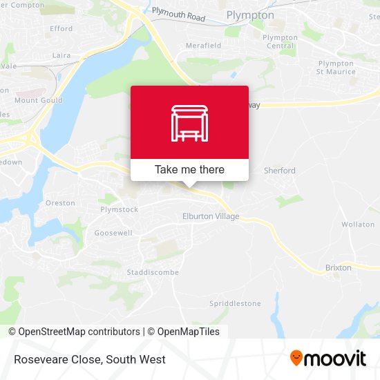 Roseveare Close map