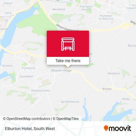 Elburton Hotel map