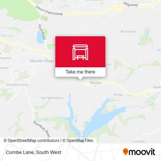 Combe Lane map