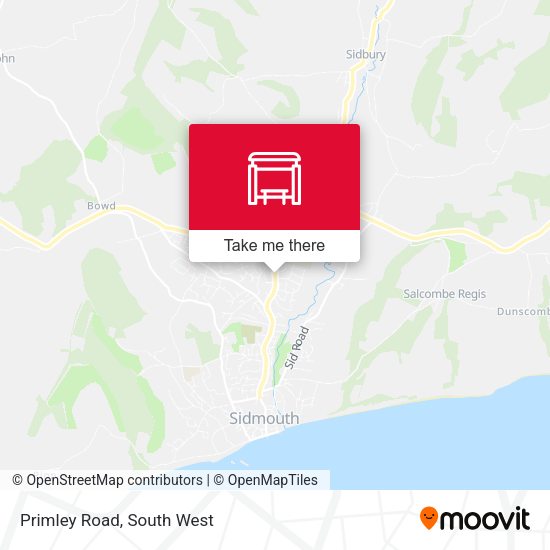 Primley Road map