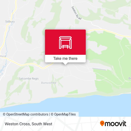 Weston Cross map