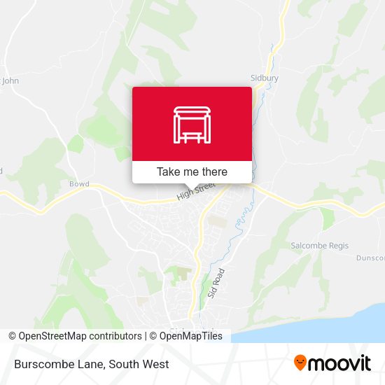Burscombe Lane map