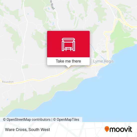 Ware Cross map