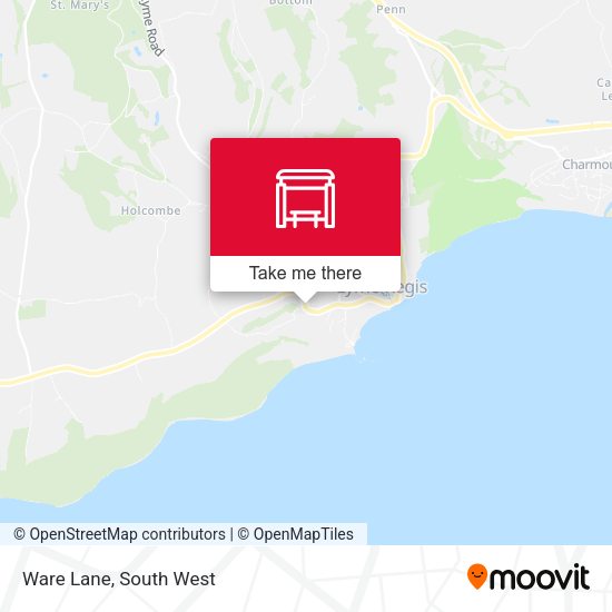 Ware Lane map