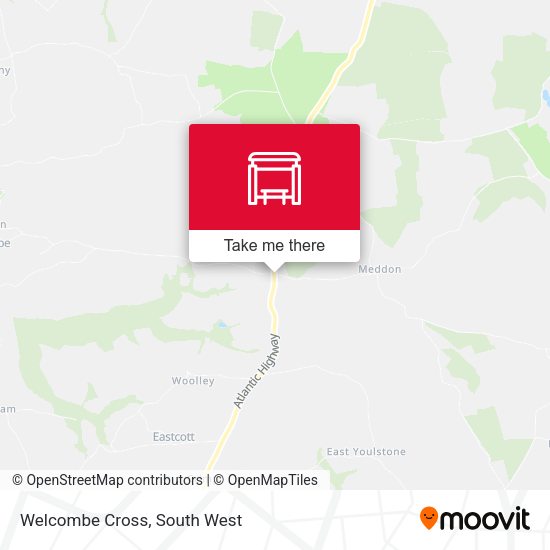 Welcombe Cross map