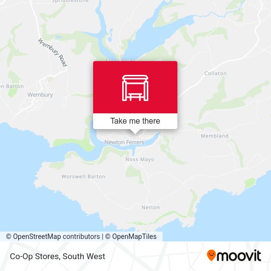 Co-Op Stores map