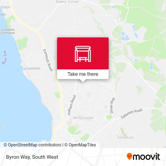 Byron Way map