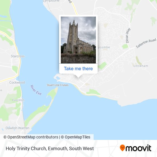 Holy Trinity Church, Exmouth map