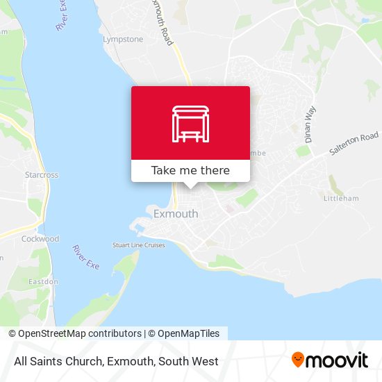 All Saints Church, Exmouth map