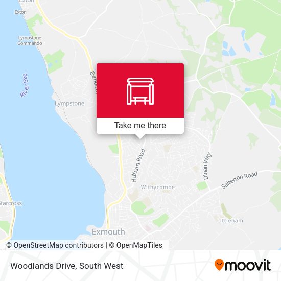 Woodlands Drive map