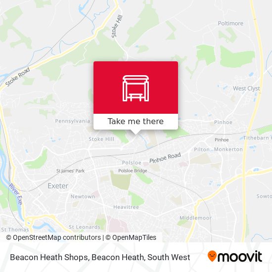 Beacon Heath Shops, Beacon Heath map