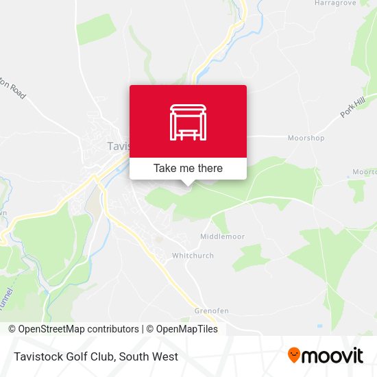 Tavistock Golf Club map