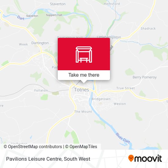 Pavilions Leisure Centre map