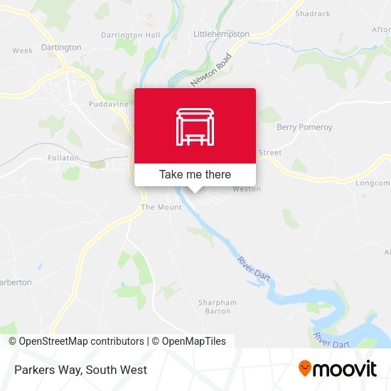 Parkers Way map