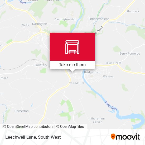 Leechwell Lane map