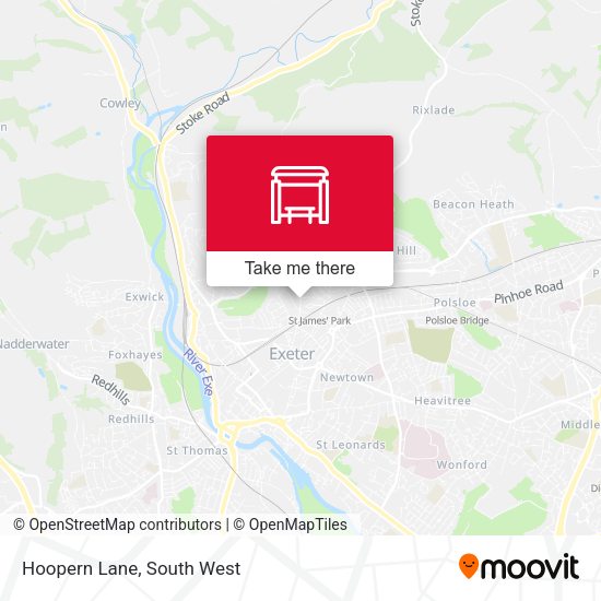 Hoopern Lane map
